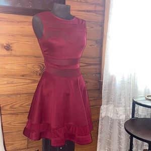 Red Mesh Dress